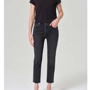 AGOLDE | Riley High Rise Straight Crop